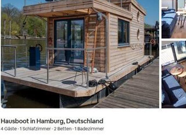 besonderes Tiny Hausboot UNDINE für Urlaub auf dem Wasser buchen
