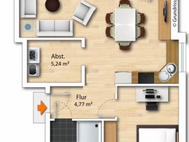 * * Betreutes Wohnen in Bü. Bobstadt Exkl. Penthouse Wohnung 2,5 Zimmer Neubau/Erstbezug * *