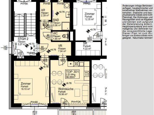 Betreutes Wohnen St. Pölten schöne 2 Zimmerwohnung mit Balkon