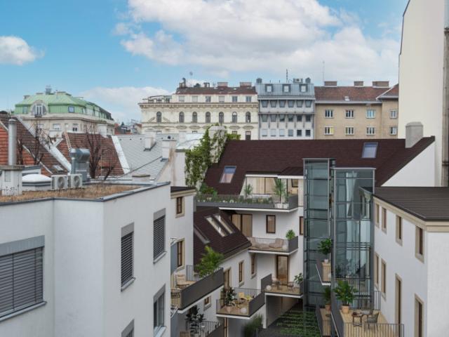 Bewilligtes Altbauprojekt mit Dachausbau direkt am Rochusmarkt