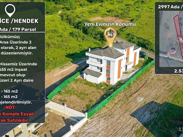 Beylice Hendekte Komple Eşyalı, 2Ayrı 3+1 Daireli Müstakil EV
