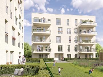 Bezugsfertige barrierefreie Eigentumswohnung mit zwei Bädern und Balkon