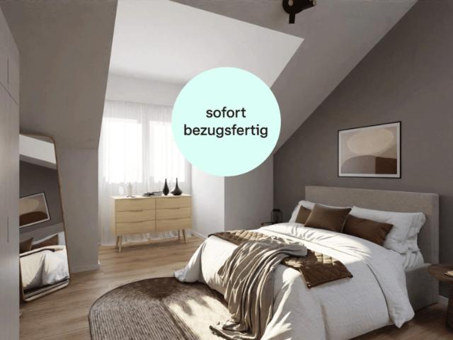 Bezugsfertige Eigentumswohnung mit großer Dachterrasse und zwei Bädern