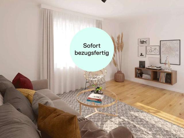 Bezugsfertige Ferienwohnung im Erdgeschoss mit Balkon, zwei Bäder und Außenstellplatz