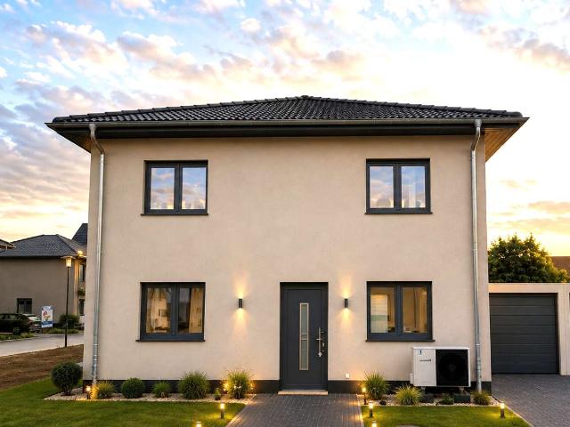 Bezugsfertige Stadtvilla in Irxleben mit Garage und PV Anlage