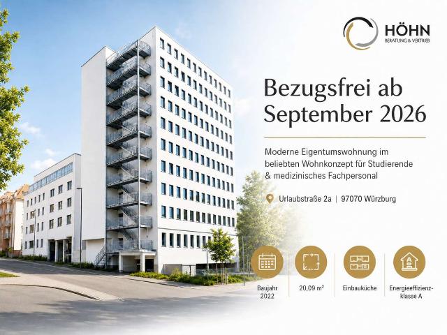 Bezugsfrei ab September 2026 | Modernes Apartment für Studierende & medizinisches Fachpersonal
