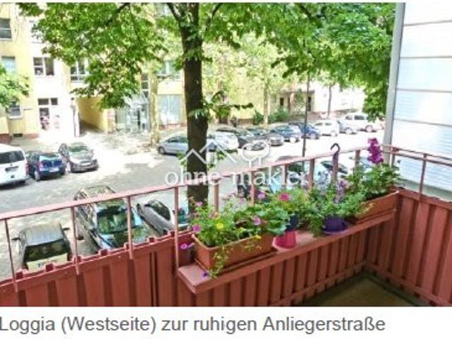 Bezugsfrei & provisionsfrei: 2 Zimmer Wohnung mit West Loggia am Spreebogen