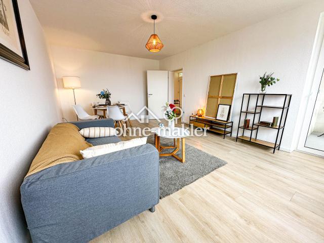 Bezugsfrei PROVISIONSFREI 3 ZIMMER WOHNUNG direkt am Kanal