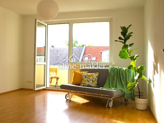 Bezugsfreie 2 Zimmer Wohnung in ruhiger Seitenstr. mit Blick ins Grüne