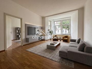 Bezugsfreie, gepflegte 4 Raum Whg im Villenviertel mit Balkon, Stellplatz