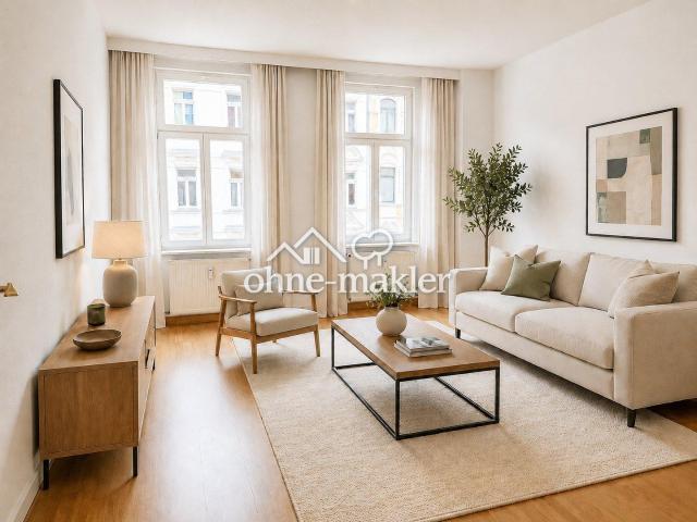 Bezugsfreier Gründerzeit Altbau mit neuen Holzfenstern und saniertem Treppenhaus von 2025