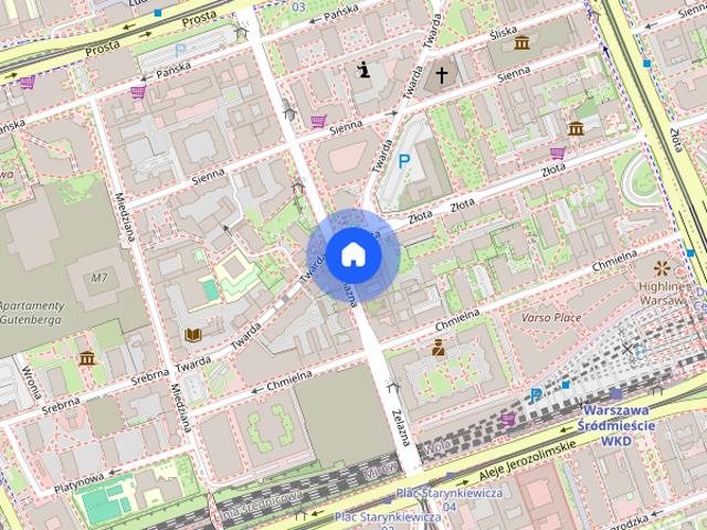 Bez prowizji | Złota, Śródmieście | 3 pokojowy apartament | A/C | Gym