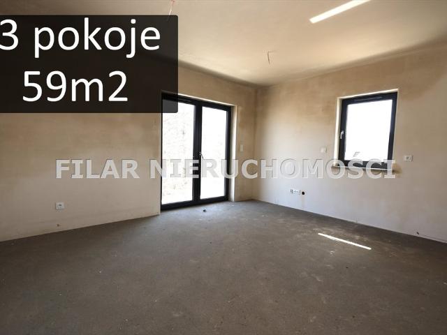 3 pokojowe mieszkanie z dużym tarasem w Lubinie