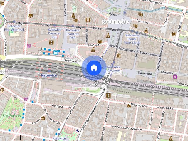 Bezczynszowa nowoczesna kawalerka w centrum Katowic zaraz przy Rynku