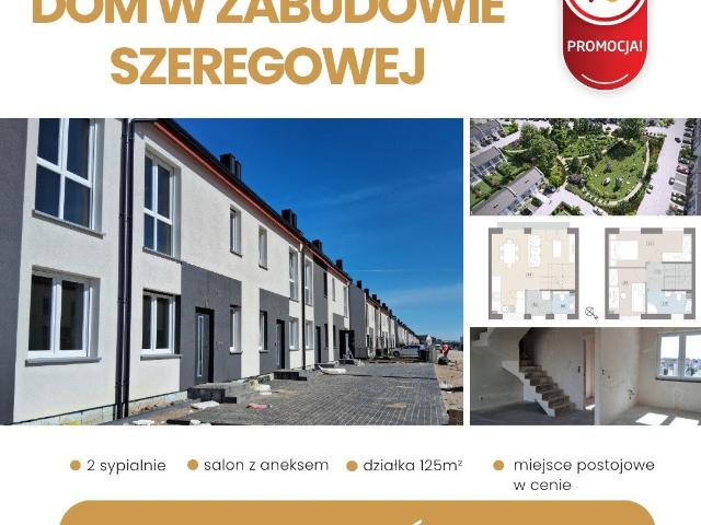 Sprzedam bezczynszowy szeregowiec 55 m² z ogródkiem w Kostrzynie