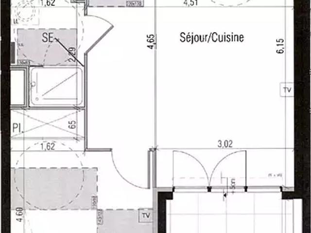 Béziers 34500 Location appartement 2 pièces t2 terrasse