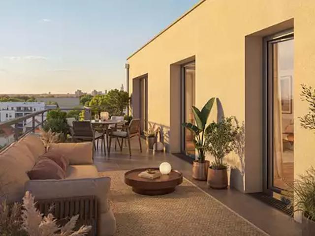 Bezons 95870 Programme neuf appartement neuf à vendre t2 LMNP HQE