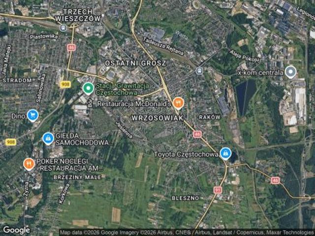 Bezpośrednio, Częstochowa, Wrzosowiak, ul. Wierzbowa, 47 m² Mieszkanie
