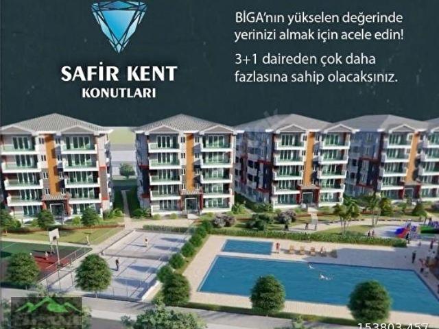 BİGA YÜKSELEN DEĞER SAFİR KENT KONUTLARI 3 + 1 LÜKS DAİRELER