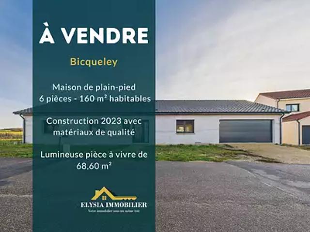 Bicqueley 54200 Achat / Vente maison 6 pièces t6