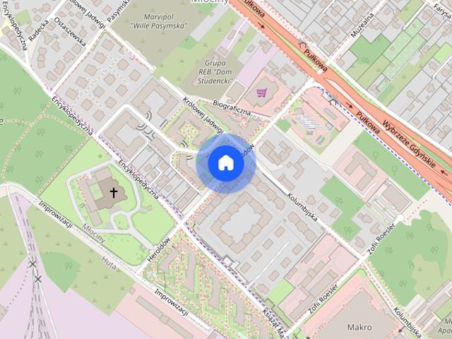 Bielany*47,6 m2*2pok.*kuchnia anex*balkon*garaż