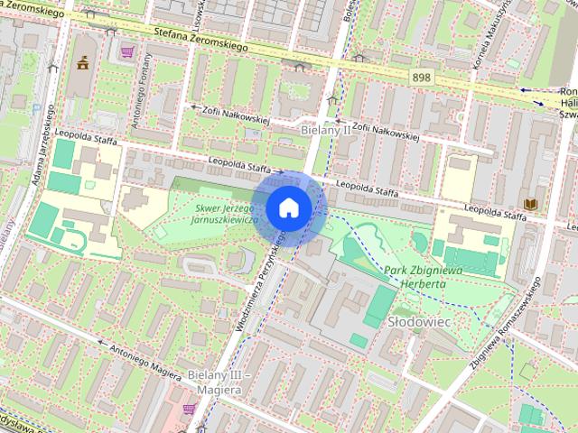 Bielany, 2 umeblowane pokoje, balkon, z garażem