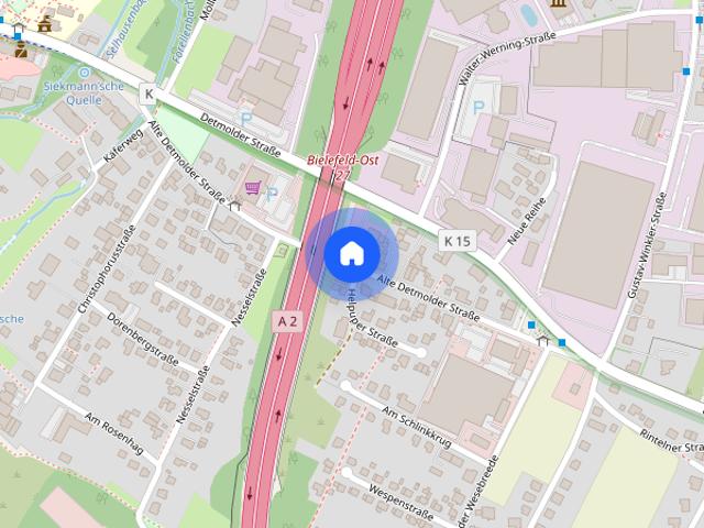 Bielefeld Ubbedissen: Sonnige 3 Zimmer Dachgeschosswohnung mit Einbauküche