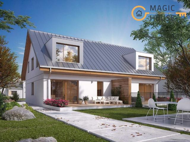 Dom bliźniaczy z rozpoczętą budową 272 m2 w Bielkowie