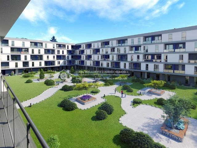 Nowoczesne 2 pokojowe mieszkanie z dużymi oknami i balkonem