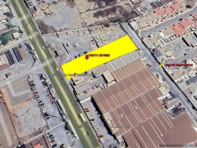 BIEN UBICADO TERRENO EN ZONA INDUSTRIAL COMERCIAL CON 2 FRENTES EL PRINCIPAL A ISIDRO LOPEZ ZERTUCHE