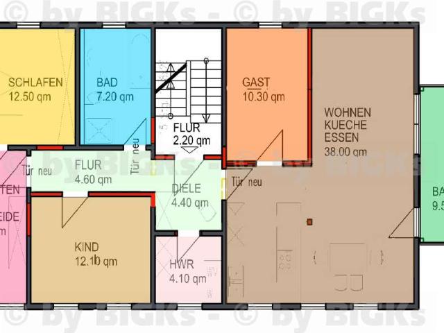 BIGKs Zella Mehlis: 4 Raumwohnung mit Gartennutzung