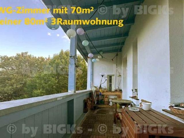 BIGKs Leipzig: teilmöblierte 2 Zimmer in 3 Raumwohnung,sep.Küche,Bad mit Wanne,Balkon