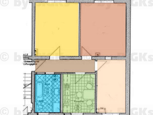 BIGKs Schleusingen: 3 Raum Wohnung, sep. Küche