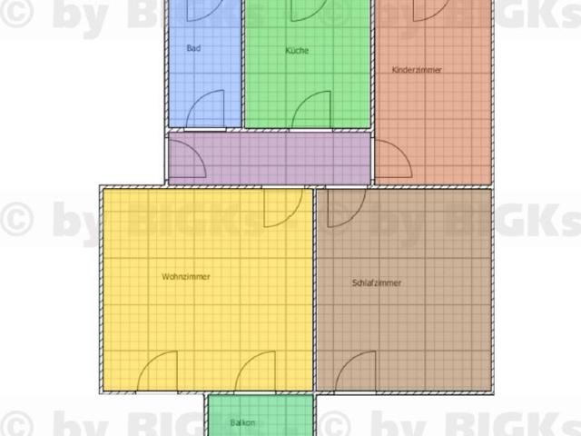 BIGKs Schleusingen: 2 Raum Wohnung, sep. Küche und Balkon