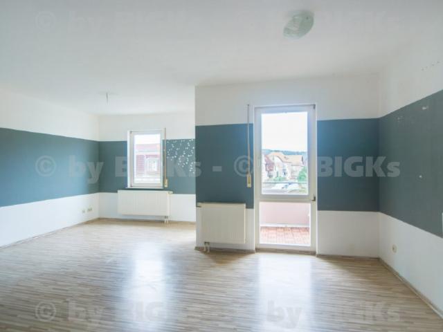 BIGKs Suhl Mitte: 1Raumwohnung, Fahrstuhl, integrierte Küche&Wannenbad,Balkon