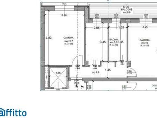 Bilocale arredato con terrazzo L'Aquila