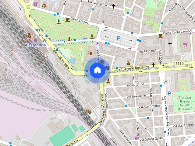 Bilocale arredato nuovo in centro a due passi da p