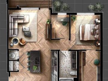 Bilocale con balcone a 560 TUTTO INCLUSO