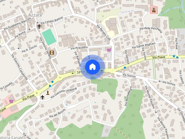 Bilocale con balcone e posto auto ad Azzate