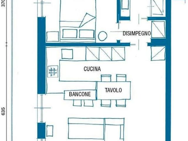 Bilocale con giardino privato