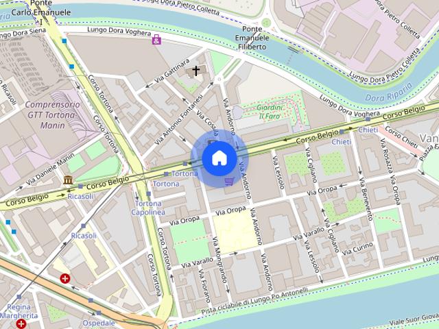 Bilocale corso Belgio 36, Vanchiglietta, Torino