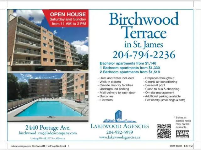 Birchwood Terrace — 1 Bedroom