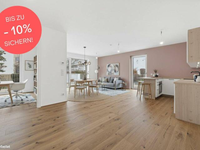 BIS ZU 10% PREISNACHLASS! 4 Zimmer Traumwohnung mit Süd West Ausrichtung | 30 m² Wohnküche | 49 m² Privatterrasse | 2 Bäder | Provisionsfrei