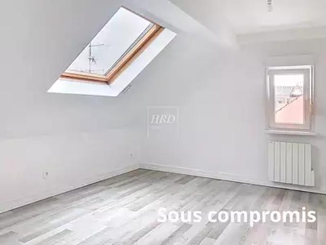 Bischheim 67800 Achat / Vente appartement 2 pièces t2 au dernier étage
