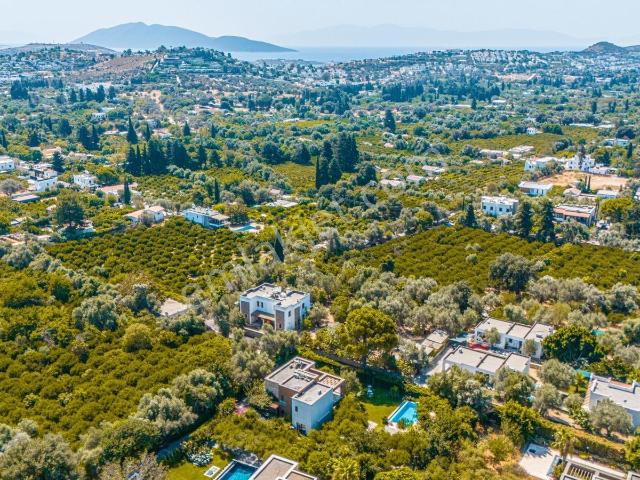 Bitez'de Kiralık Müstakil Havuzlu Modern Taş Villa