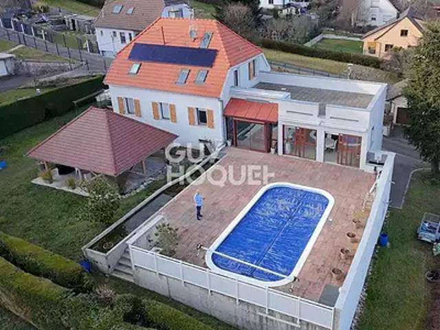 Bitschwiller lès Thann 68620 Achat / Vente maison 8 pièces t8 au dernier étage piscine