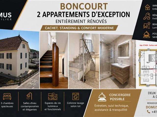 BONCOURT – Außergewöhnliche Wohnungen, komplett renoviert | Ab 106 m² | Ansehen & Ansehen