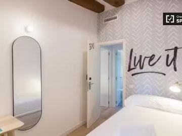 Bonito Habitación individual coliving en el Barrio Gótico