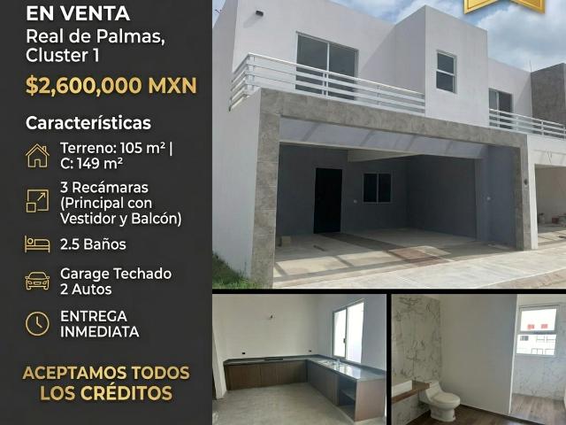 Bonitas residencias en venta en Cluster 1 de Real de Palmas $2,600,000
