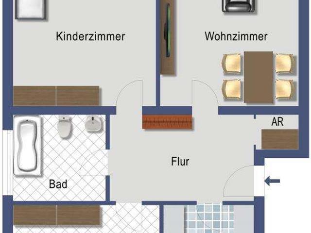 Bonn Alt Tannenbusch. vermietete 3 ZKB mit Balkon provisionsfrei!